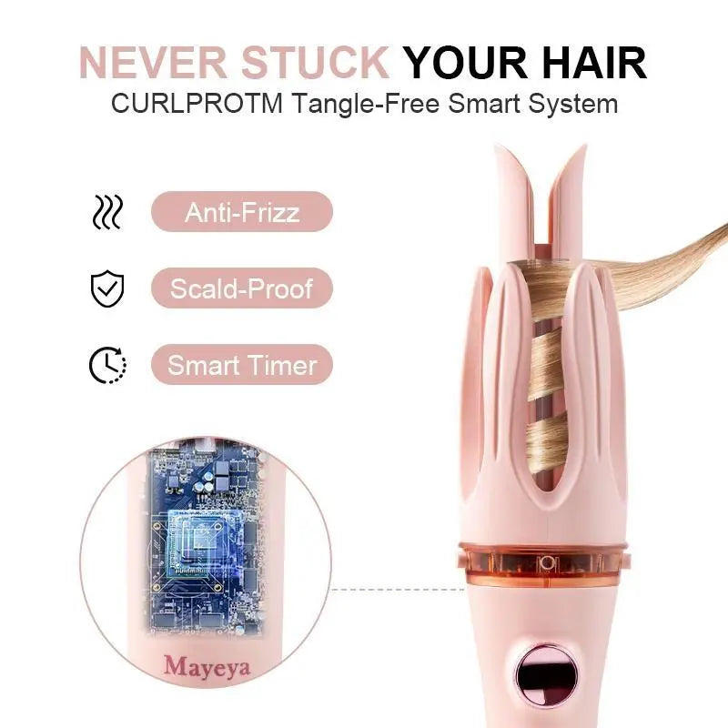 Premium Automatic Hair Curler with LED Display & Adjustable Heat