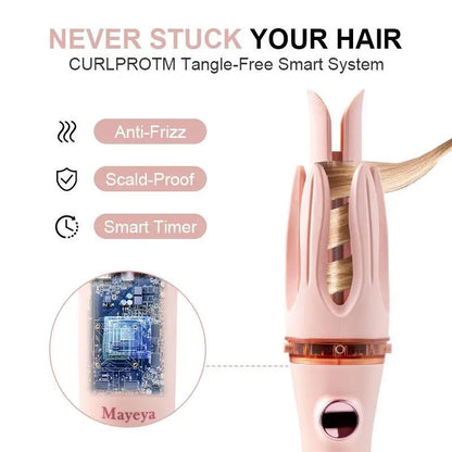 Premium Automatic Hair Curler with LED Display & Adjustable Heat