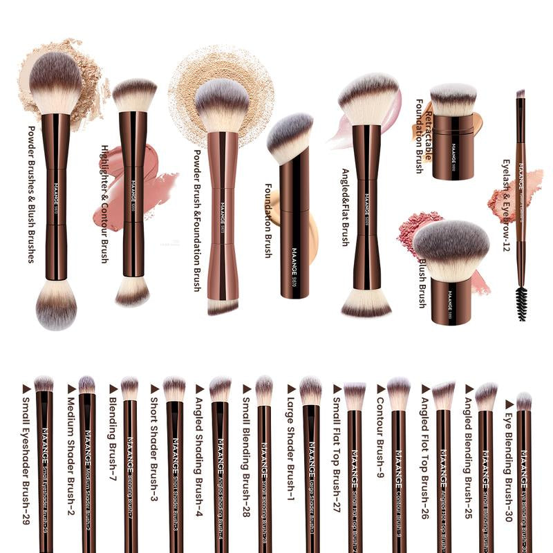 MAANGE Makeup Brushes Set 1 Set Multifunctional Makeup Brushes for Powder Liquid Cream Makeup Tools for Women Cosmetics Brushes Set Makeup Kits Makeup Brushes Set Makeup Tools Cosmetics Kits Concealer Brush