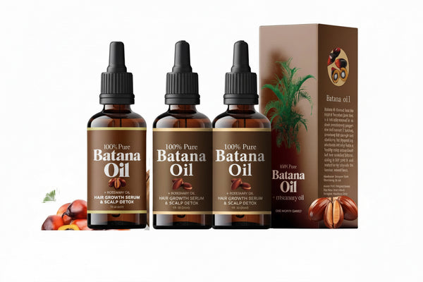 Batana Oil,Strong & Healthy Hair, Make Hair Longer Fuller Thicker, Organic Batana Oil with Rosemary,Organic Rosemary Oil Vitamin E Nourish Scalp,For All Hair Types,