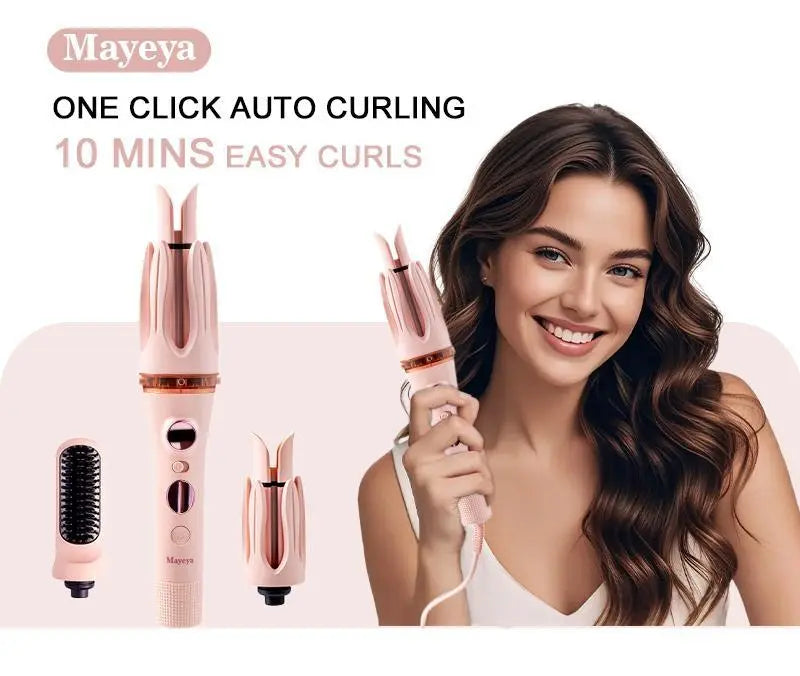 Premium Automatic Hair Curler with LED Display & Adjustable Heat