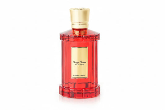 GB Essence Perfume 3.4Oz/100Ml | Gold-Red Bottle | Long-Lasting Fragrance | Floral Fragrance, Saffron and Amber Wood Notes