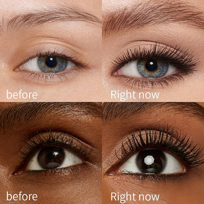 Aixilan Waterproof Eyelash Mascara B Tube for Bold Separated Lashes 24HR Wear Enhances Length & Curl Buy One Get One Free Special Gift Mill Rue Z Mascara Christmas Present