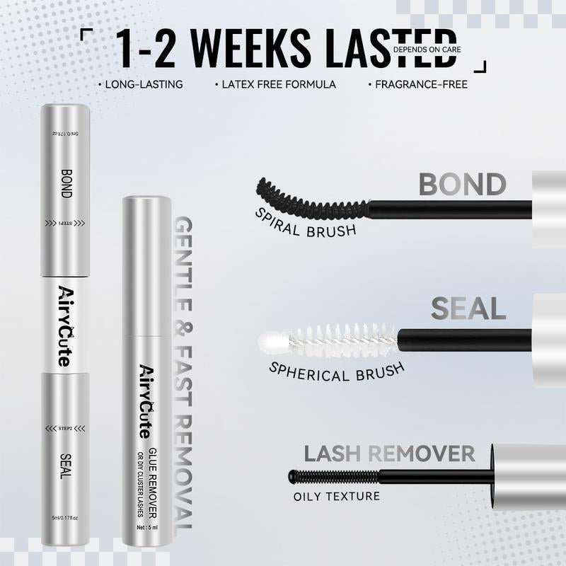 Viva | Airycute Mangamagic Collection Upgrade U Lashes with Ultra-Dense, Waterproof, Long-Lasting Lashes | Fairy | Fashion Wet Look | Beginner-Friendly DIY Lashes for a Flawless, Voluminous Look | Trendy & Must-Have Clusters
