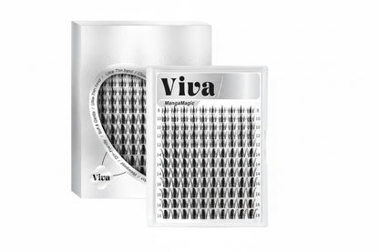 Viva | Airycute Mangamagic Collection Upgrade U Lashes with Ultra-Dense, Waterproof, Long-Lasting Lashes | Fairy | Fashion Wet Look | Beginner-Friendly DIY Lashes for a Flawless, Voluminous Look | Trendy & Must-Have Clusters