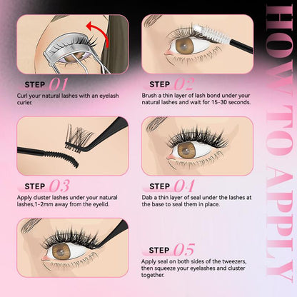 Summer-Proof Waterproof Eyelash Glue | 24H Hold | No Smudge | #1 for Waterparks & Sweat Tiktokshopblackfriday