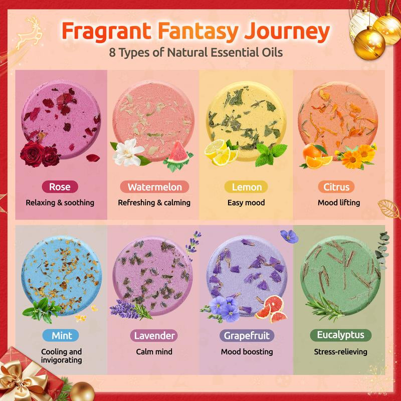 Bodyrefresh Shower Steamers – 8 Pack Aromatherapy Shower Bombs with Essential Oils | Stress Relief Self-Care SPA | Birthday & Christmas Gifts for Women, Mom, Girlfriend, Teacher