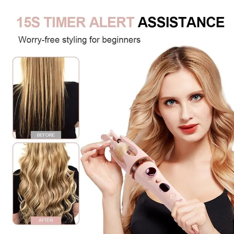 Premium Automatic Hair Curler with LED Display & Adjustable Heat