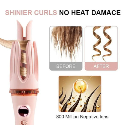 Premium Automatic Hair Curler with LED Display & Adjustable Heat