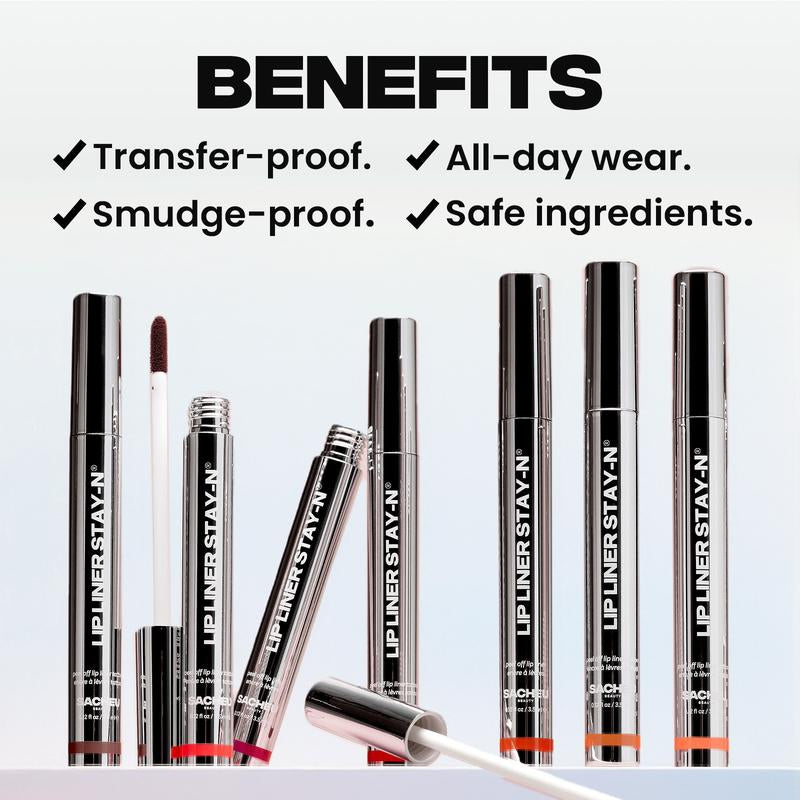 [Tiktok Exclusive] SACHEU Lip STAY-N TRIO - Peel-Off Lip Stain - All-Day Wear Transfer-Proof Lip Stain - Infused with Hyaluronic Acid & Vitamin E for All Skin Types - Vegan & Cruelty-Free