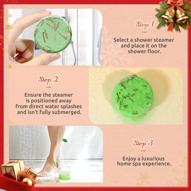 Bodyrefresh Shower Steamers – 8 Pack Aromatherapy Shower Bombs with Essential Oils | Stress Relief Self-Care SPA | Birthday & Christmas Gifts for Women, Mom, Girlfriend, Teacher