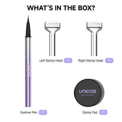 GLAMIFYBLOOM 2-in-1 Eyelash Stamp & Eyeliner Pen
