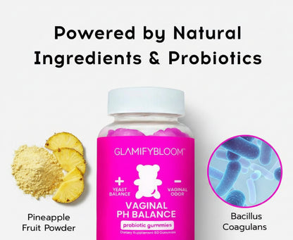 NEW BEARVANA PH Balance Gummies - Women'S Real Pineapple Flavored Vaginal Supplement - One Month Supply - Probiotics Edible Dietary Healthcare Vitamins - Optimum Fitness
