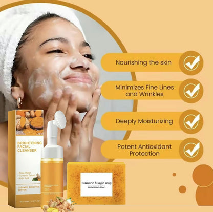 Premium Glow-Boosting Turmeric Face Cleanse Duo