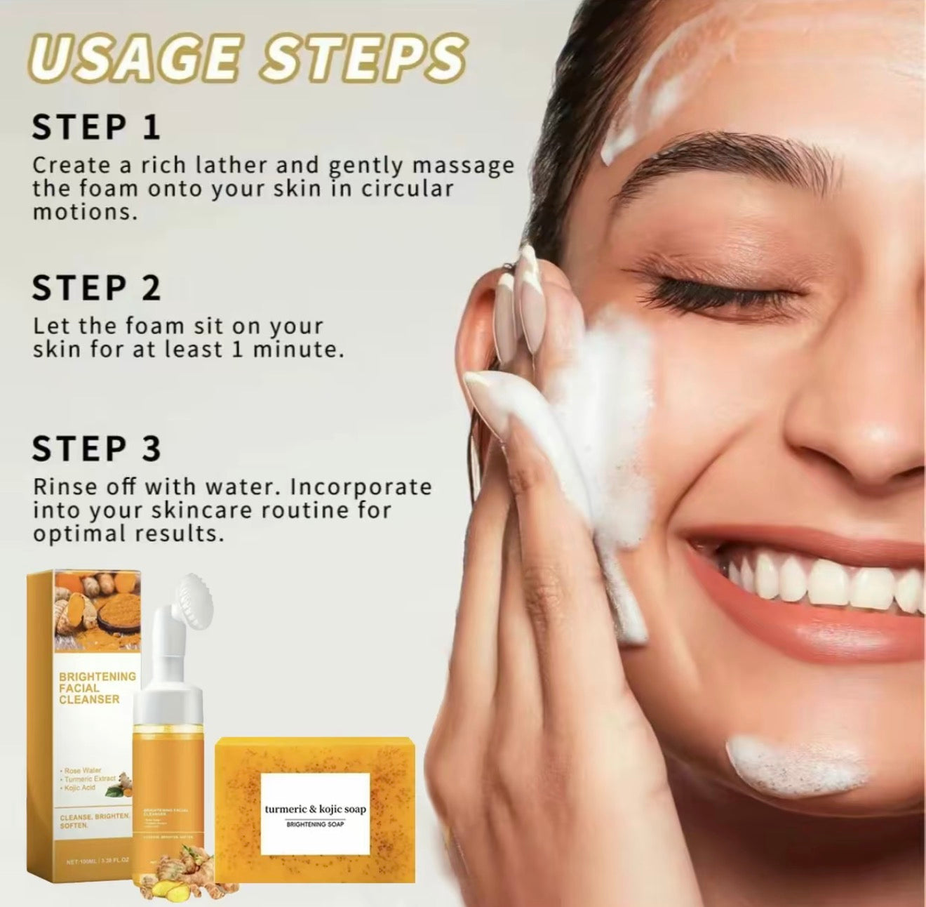 Premium Glow-Boosting Turmeric Face Cleanse Duo