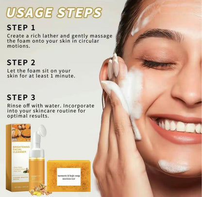 Premium Glow-Boosting Turmeric Face Cleanse Duo