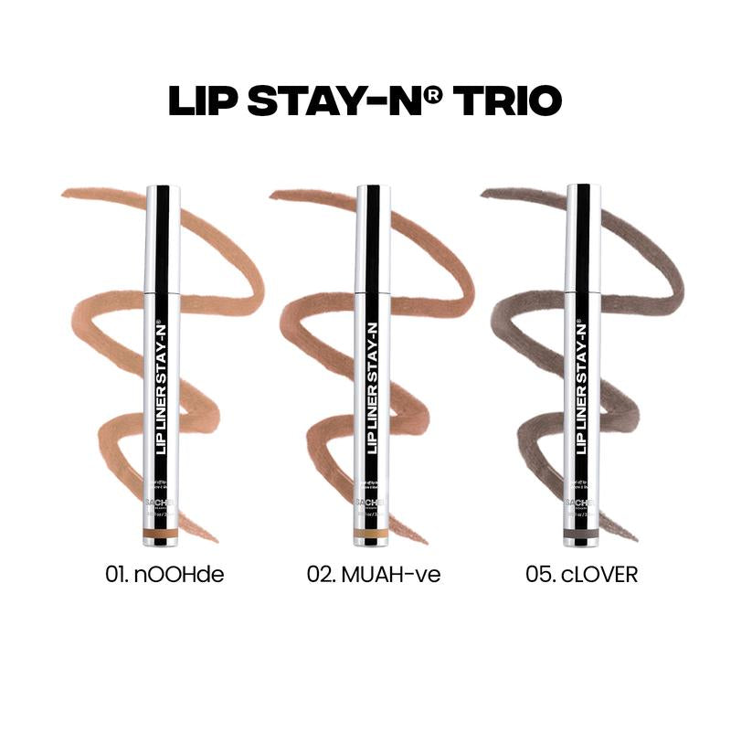 [Tiktok Exclusive] SACHEU Lip STAY-N TRIO - Peel-Off Lip Stain - All-Day Wear Transfer-Proof Lip Stain - Infused with Hyaluronic Acid & Vitamin E for All Skin Types - Vegan & Cruelty-Free