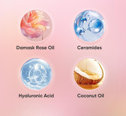 【Sw-1】Easyes Rose Essence Native Body Wash - Red Rose Fragrance 3X Repair Deep Moisture Soft Skin for Dry & Sensitive Skin Instant Relief of Dryness and Itching Vegan No Animal Testing the Best Choice for Gifts Tiktokshopblackfriday
