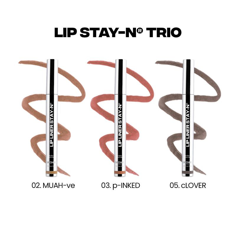 [Tiktok Exclusive] SACHEU Lip STAY-N TRIO - Peel-Off Lip Stain - All-Day Wear Transfer-Proof Lip Stain - Infused with Hyaluronic Acid & Vitamin E for All Skin Types - Vegan & Cruelty-Free