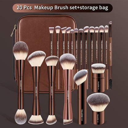 MAANGE Makeup Brushes Set 1 Set Multifunctional Makeup Brushes for Powder Liquid Cream Makeup Tools for Women Cosmetics Brushes Set Makeup Kits Makeup Brushes Set Makeup Tools Cosmetics Kits Concealer Brush