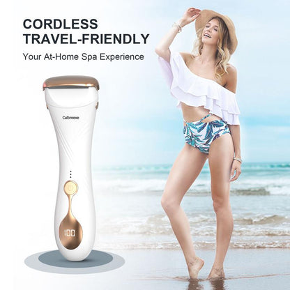 Smooth & Safe Electric Shaver for Women, Rechargeable Dry Use Razor for No Nicks & Bumps on Legs, Underarm, Bikini Area, Gentle Lady Shaver