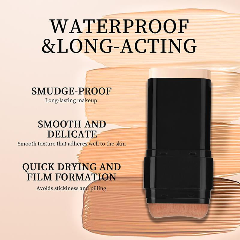 Black Friday Deals 5-Color Dual-Ended Foundation & Concealer Stick with Built-In Brush – Moisturizing, Lightweight, Long-Lasting Flawless Makeup