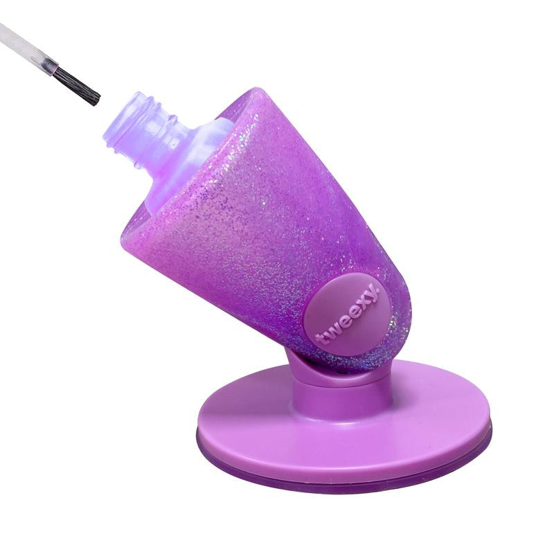 Tweexy Untippable Nail Polish Holder | Anti-Spill Bottle Stand with Smartgrip Suction for Nail Art and Manicure | Christmas Stocking Stuffer Gift Hand Organiser