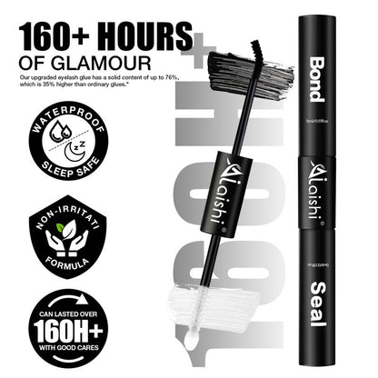 AILAISHI Classic Black and White 3D Eyelash Cluster Set, DIY Eyelash Extension 10-18Mm, 144Pcs D-Curled Soft Natural Eyelashes, with Eyelash Adhesive and Sealant, Tweezers, Makeup Remover , Tiktok Shop Holiday Haul