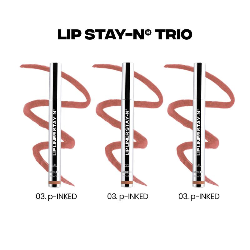 [Tiktok Exclusive] SACHEU Lip STAY-N TRIO - Peel-Off Lip Stain - All-Day Wear Transfer-Proof Lip Stain - Infused with Hyaluronic Acid & Vitamin E for All Skin Types - Vegan & Cruelty-Free