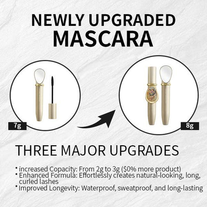 Aixilan Waterproof Eyelash Mascara B Tube for Bold Separated Lashes 24HR Wear Enhances Length & Curl Buy One Get One Free Special Gift Mill Rue Z Mascara Christmas Present